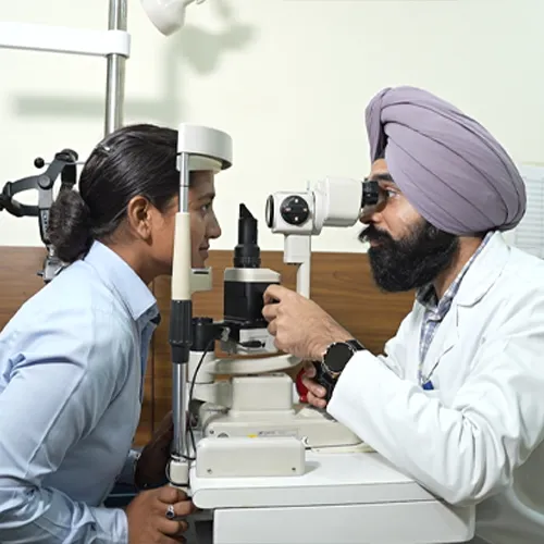 Detailed eye examination