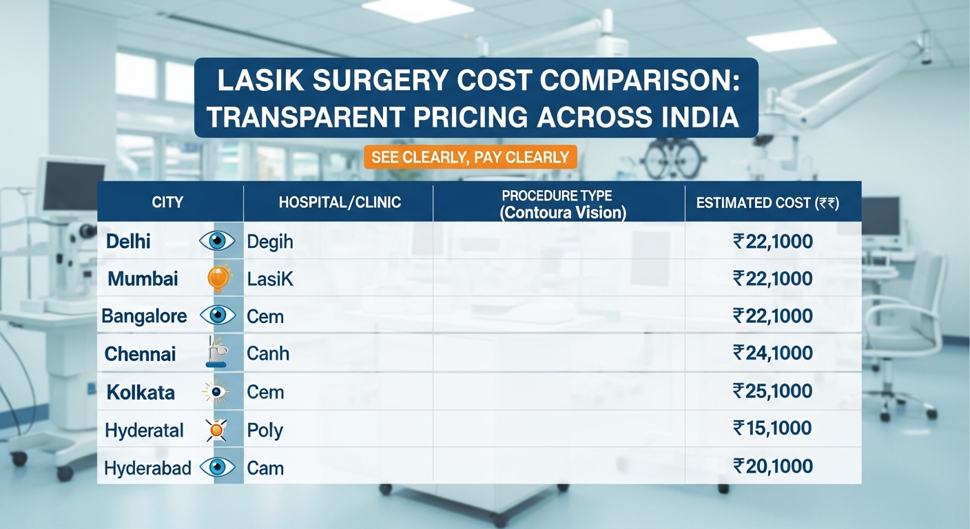 LASIK surgery cost and pricing at Brar Eye Hospital Bathinda - transparent affordable pricing