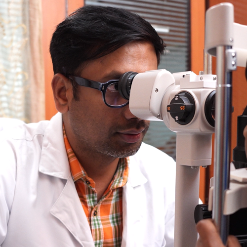 Eye testing procedure